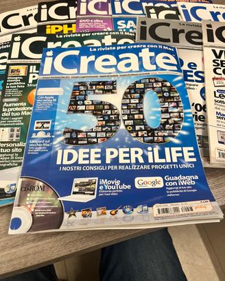 iCreate annata 2008 completa + CD-Rom originali