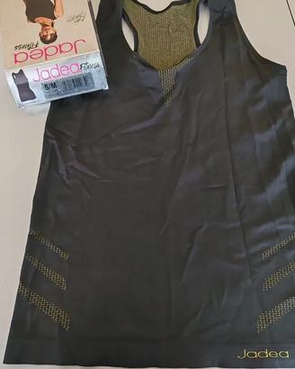 Canotta Donna Jadea nero/lime taglia S/M