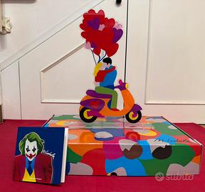 Marco Lodola serigrafia plexiglass kiss in motion