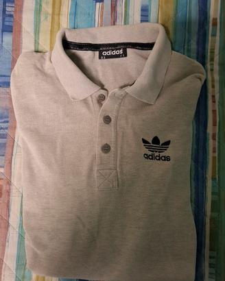 Polo Adidas, maniche lunghe, taglia L