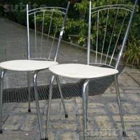 Coppia sedie cromate