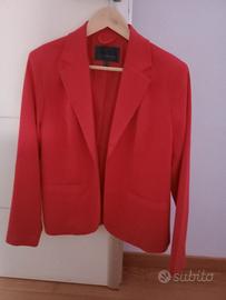 Blazer rosso ciliegia taglia 48