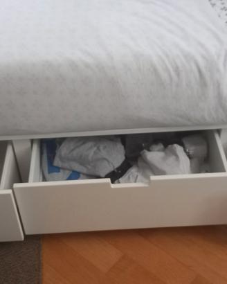 letto singolo ikea Nordli con cassetti 80x200 cm