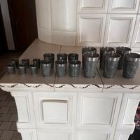 Set bicchieri in peltro