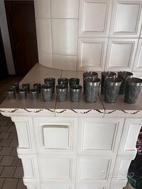 Set bicchieri in peltro