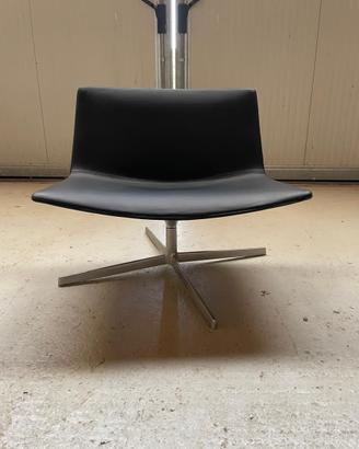 arper CATIFA 80 / colore nero struttura cromata