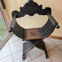 Sedia Savonarola pieghevole