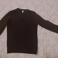 felpa nera decathlon taglia M
