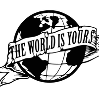 Adesivo THE WORLD IS YOURS | colore a scelta