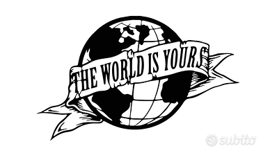 Adesivo THE WORLD IS YOURS | COLORE A SCELTA