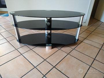 particolare mobile porta televisore in vetro 