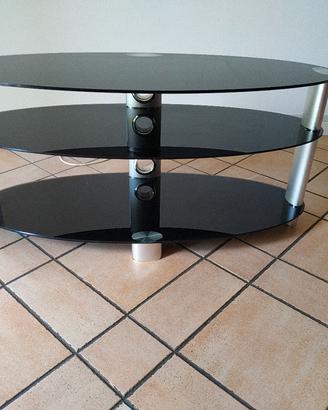 particolare mobile porta televisore in vetro 