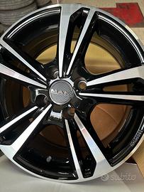 CERCHI DA 15 X FORD FIESTA/ECOSPORT 4X108 NERO/DIA