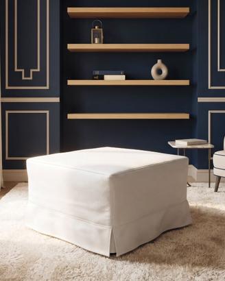 Pouff letto trasformabile con rete e materasso