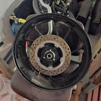 cerchio posteriore, disco freno, corona posteriore