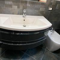 Mobile bagno a 2 cassetti con lavandino