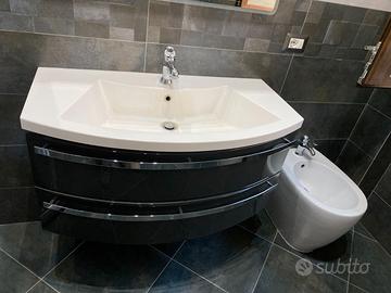 Mobile bagno a 2 cassetti con lavandino