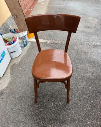 6 sedia vintage in legno anni ’60