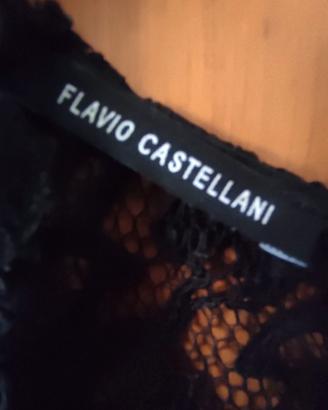 Abito da sera Flavio Castellani in voile e pizzo