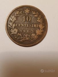  10 Centesimi 1863 Strasburgo.