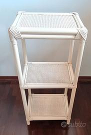 Mobile in vimini bianco anni 80