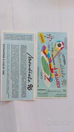 Biglietti diverse lotterie anno 1990