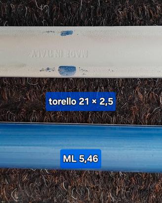 bianca 21×2,5 mm turchese – 5,46 m – Made in Italy