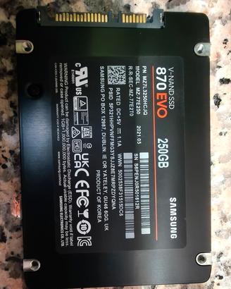 HD SSD 870evo 256gb