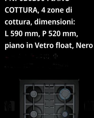 piano cottura in vetro Bosch a gas 