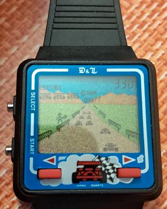 orologio LCD JAPAN GAME CAR RACE QUARTZ 