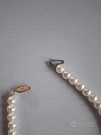 collana  perle sintetiche