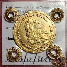 Moneta oro 6 ducati 1776, Ferdinando IV 