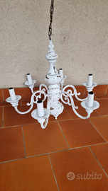 Lampadario shabby chic