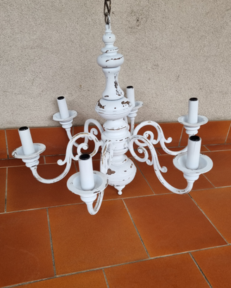 Lampadario shabby chic