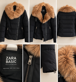 Giacca Zara Basic con collo in pelliccia