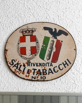 TARGA DECORATIVA "SALI E TABACCHI N° 10