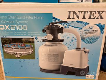 Pompa intex con clorinatore