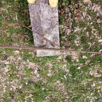 Lampione antico in ferro battuto da esterno