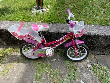 bicicletta x bambina  mod. Dino BIKES  FLappy 14