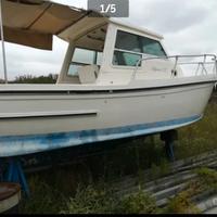 Barca gozzo pilotina Lipari 22,  m 7, 5 entrobordo