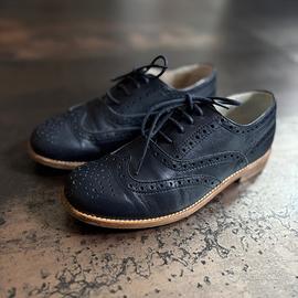 Scarpe eleganti blu stringate Il Gufo in pelle