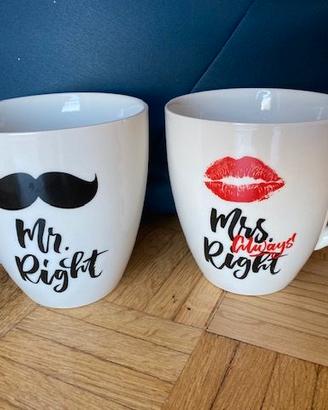 Tazze Mr. Right & Mrs. Always Right