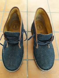 Scarpe,polacchi CLARKS denim,anniversario 38 1/2