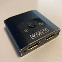 Switch HDMI 4K 60Hz HDR sdoppiatore video nuovo