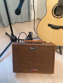 Amplificatore Voce + Chitarra batteria litio
