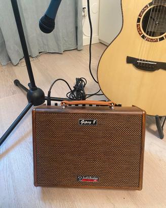 Amplificatore Voce + Chitarra batteria litio