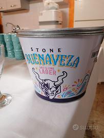 Secchiello alluminio porta ghiaccio  con due manic