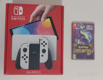 Nintendo Switch Oled 64Gb + Pokemon Violetto