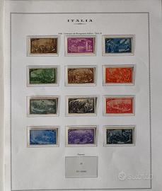 Serie di 12 francobolli del Cent.Risorgimento 1948