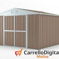 Box struttura lamiera Acciaio 327x307 tortora